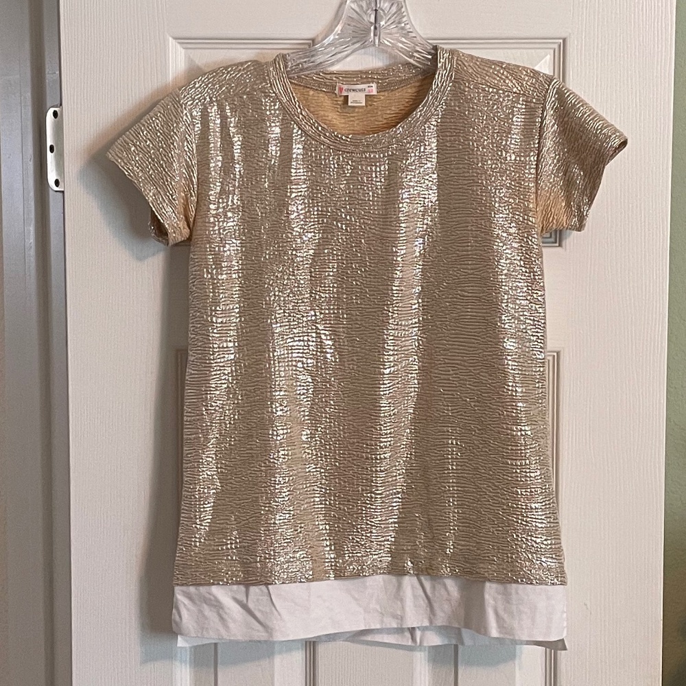 J Crew Kids Gold Top Girls 12